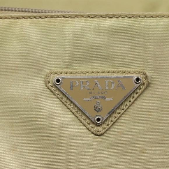 PRADA Hand Bag Nylon Beige Auth bs23980 - Picture 14 of 16